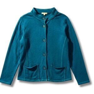 Habitat “Clothes to Live In” Teal Cotton Cardigan – Size S